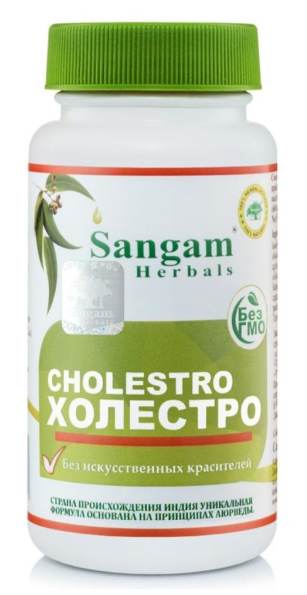 Холестро (Cholestro) Sangam Herbals, 60 таб