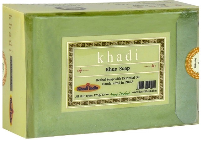 Банное мыло ручной работы Ветиверия Khadi, 125 г