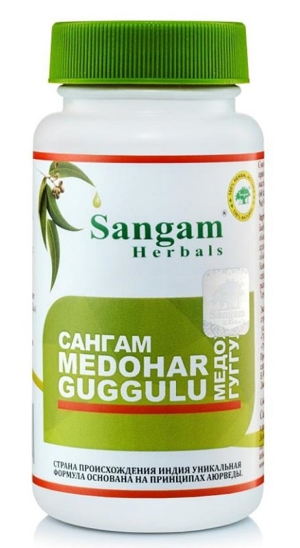 Медохар Гуггул (Medohar Guggulu) Sangam Herbals, 60 таб