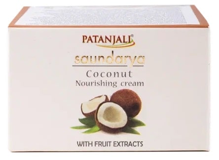 Кокосовый крем питательный Саундарья (Coconut cream Saundarya) Patanjali, 50 г