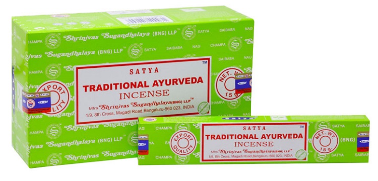Благовония Традиционная Аюрведа (Traditional Ayurveda) Satya, 15 г