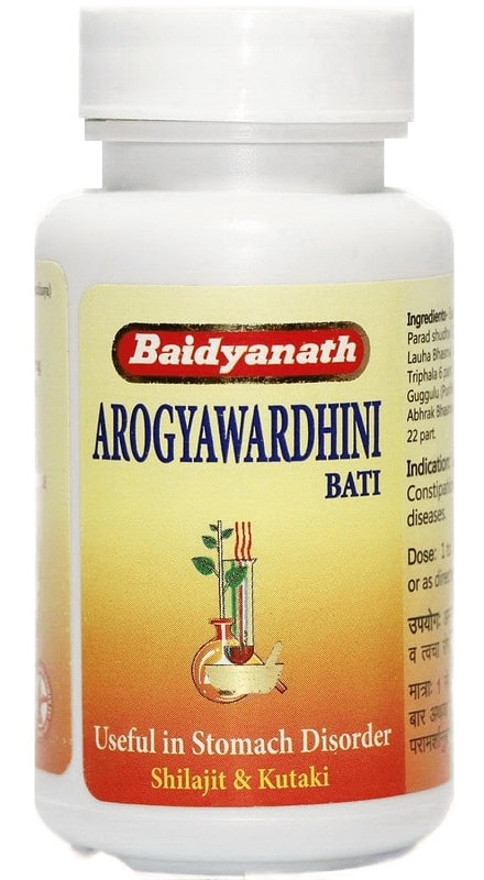 Арогьявардхини Вати (Arogyawardhini Bati) Baidyanath, 80 таб