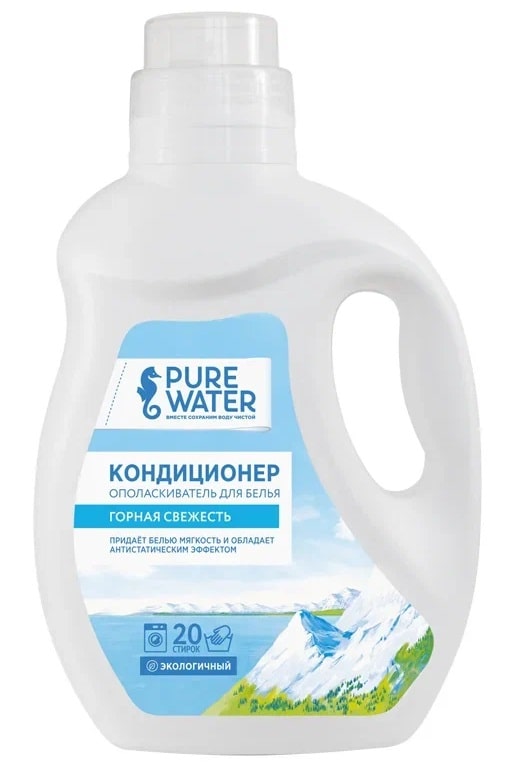 Кондиционер-ополаскиватель для белья Горная свежесть Pure Water, 1 л