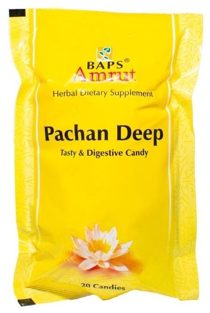 Леденцы для пищеварения Пачан Дип (Pachan Deep Tasty & Digestive Candy) Baps Amrut, 20 шт