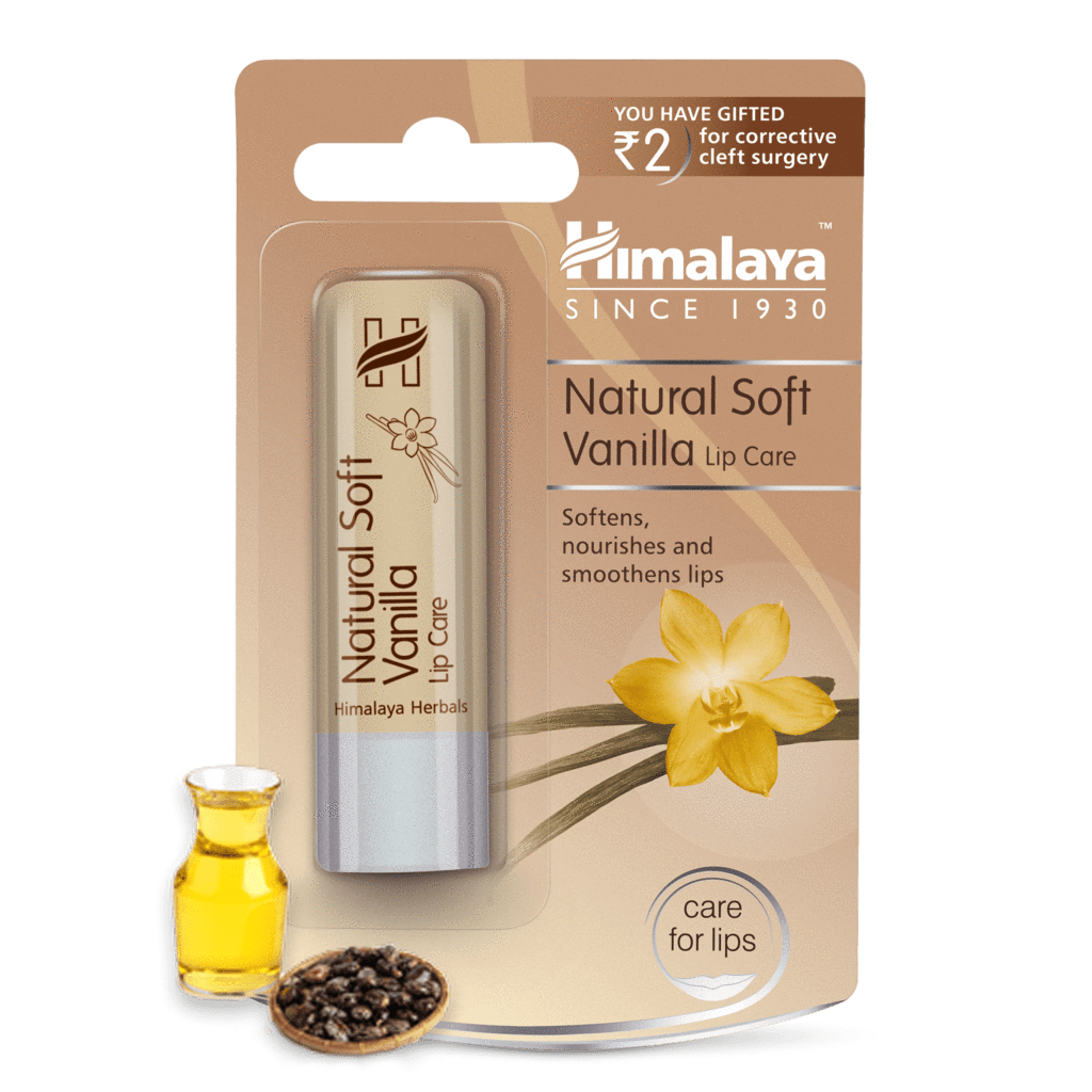 Бальзам для губ натуральная мягкость с ванилью, Himalaya Herbals