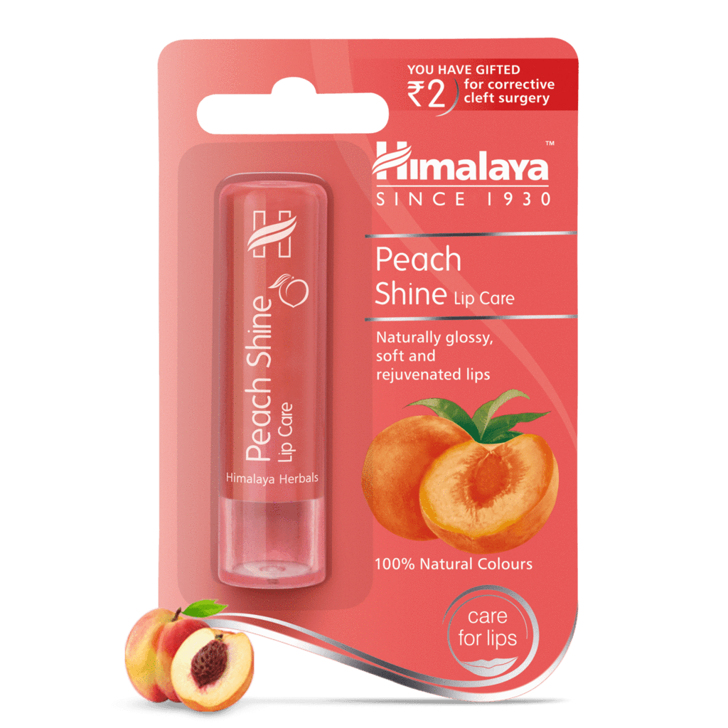 Персиковый блеск-бальзам для губ Himalaya Herbals, 4,5 г