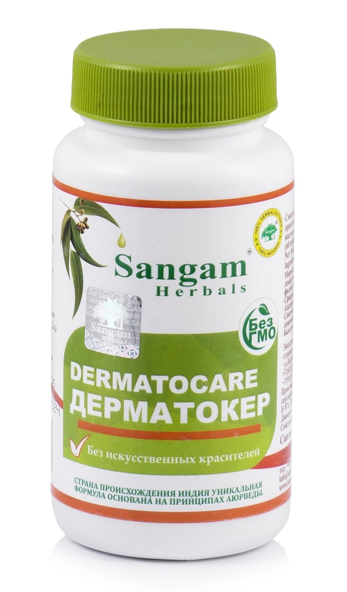 Дерматокер (Dermato care) Sangam Herbals, 60 таб