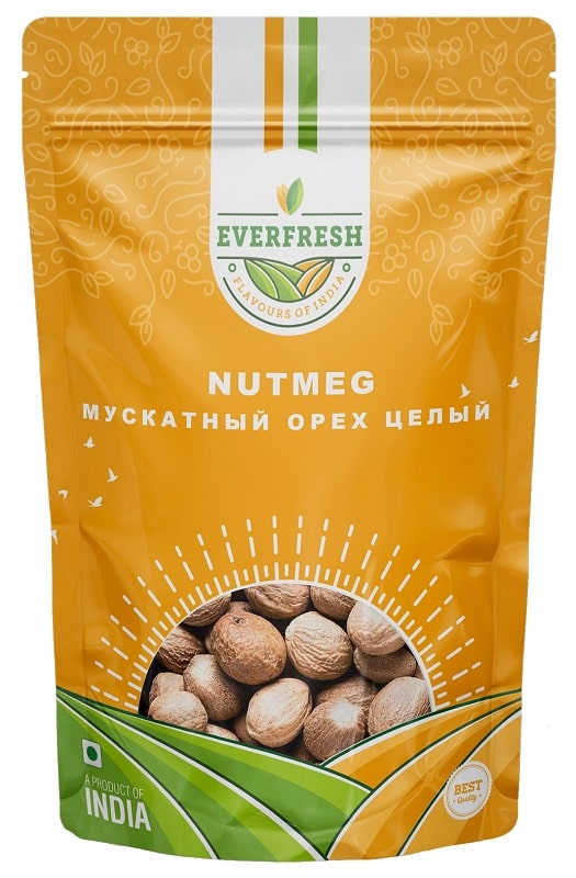 Мускатный орех целый (Nutmeg) Everfresh, 50 г