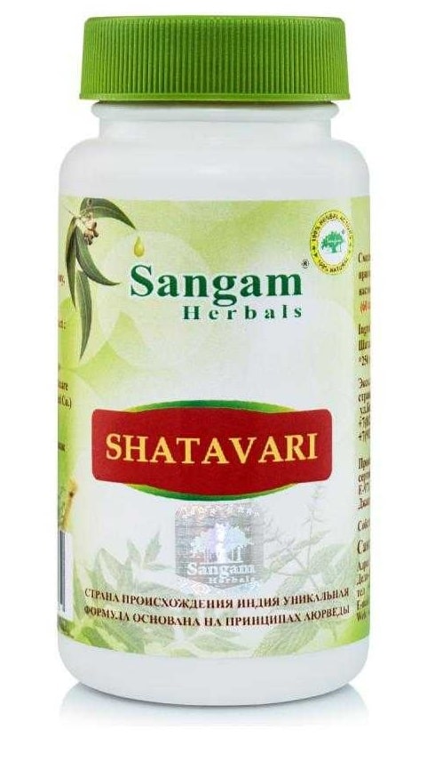 Шатавари (Shatavari) Sangam Herbals, 60 таб