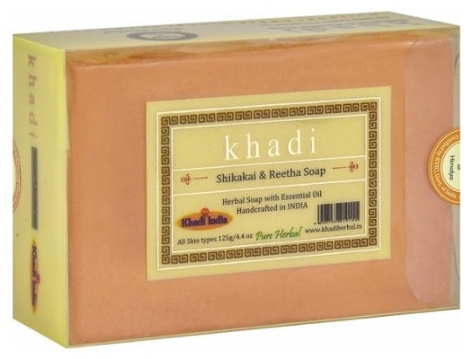 Банное мыло ручной работы Шикакай и Ритха Khadi, 125 г