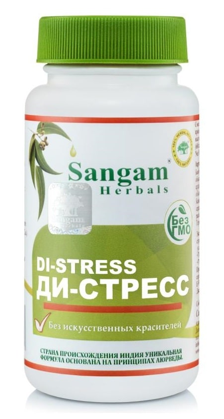 Ди-стресс Сангам Хербалс (Di-Stress) Sangam Herbals, 60 таб