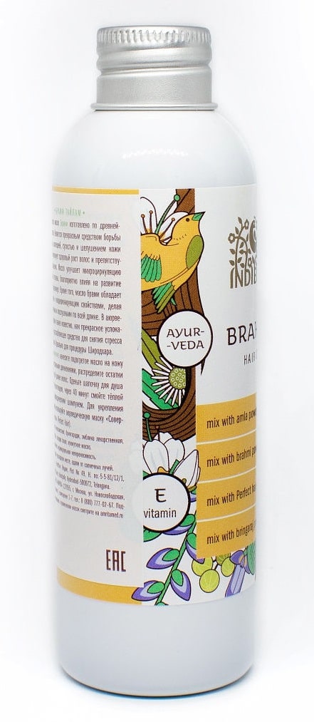 Масло для волос Брахми Тайлам (Brahmi Thailam Hair Oil) Indibird, 150 мл