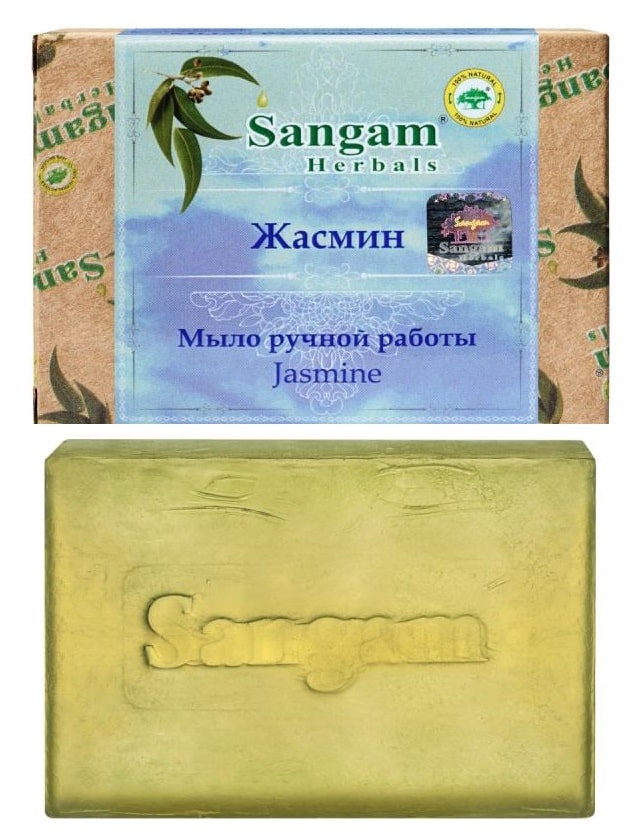 Мыло с глицерином Жасмин Sangam Herbals, 100 г