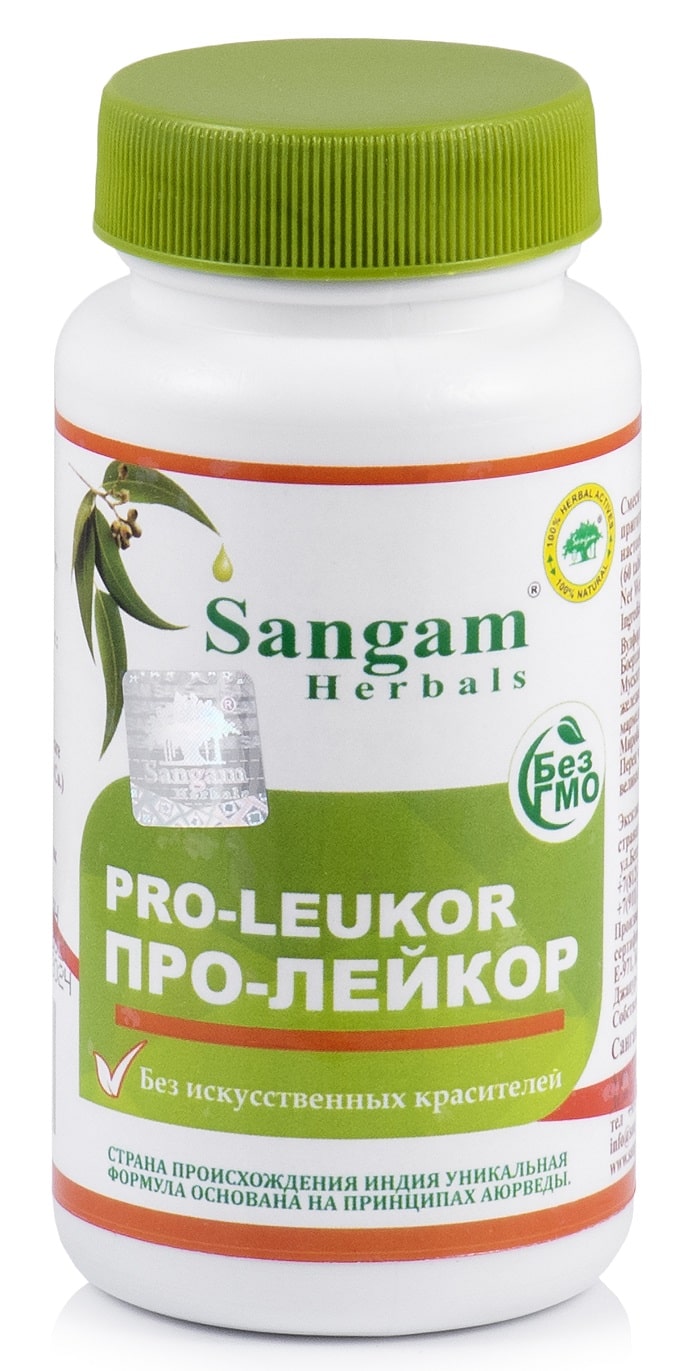 Про-Лейкор (Pro-Leukor) Sangam Herbals, 60 таб