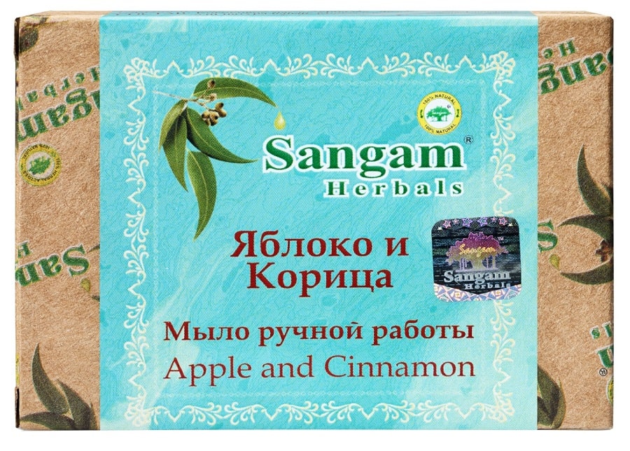 Мыло Яблоко и Корица Sangam Herbals, 100 г