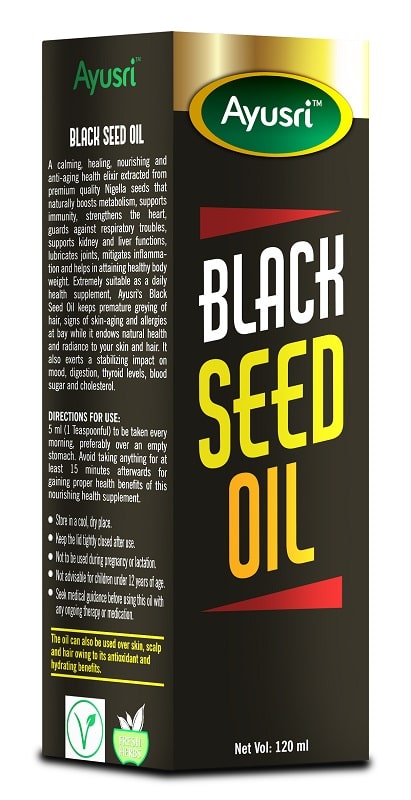Масло Черного Тмина (Black Seed Oil) Ayusri, 120 мл