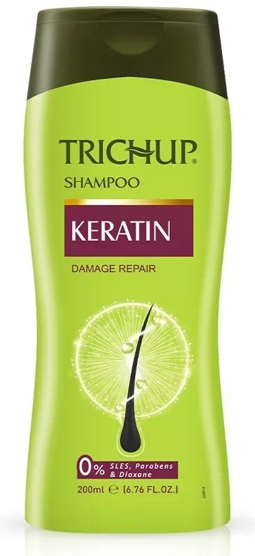 Шампунь с кератином Тричуп для восстановления волос (Trichup Keratin Shampoo) Vasu, 200 мл