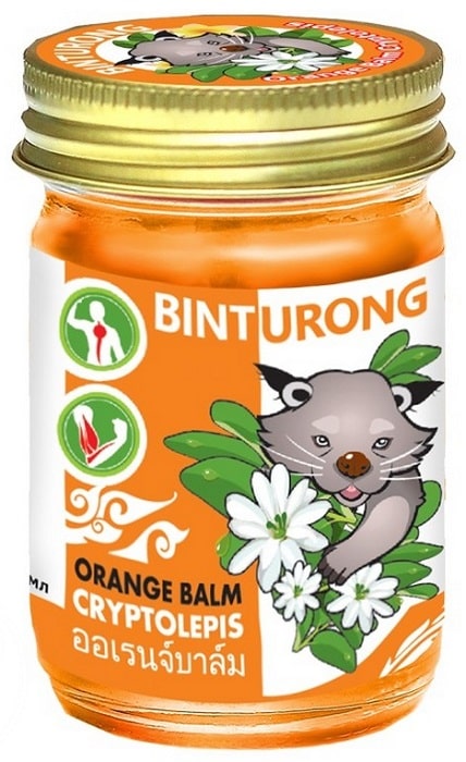 Бальзам для снятия напряжения в мышцах и суставах (Orange Balm Cryptolepis) Binturong, 50 г