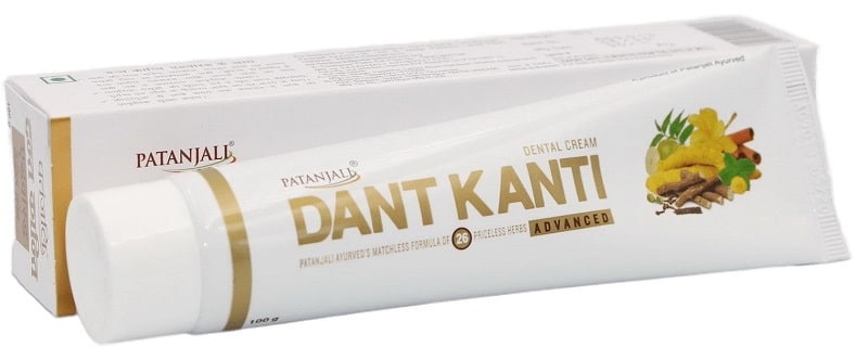 Зубная паста Дент Канти Адвансед (Dant Kanti Advanced Toothpaste) Patanjali, 100 г