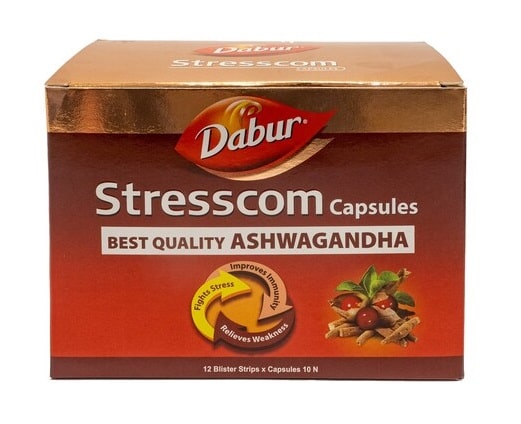 Стресском Ашвагандха (Stresscom Ashwagandha) Dabur, 10 капс