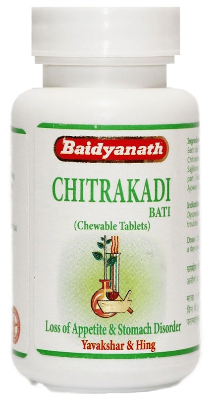 Читракади Бати Байдианат (Chitrakadi Bati) Baidyanath, 80 таб
