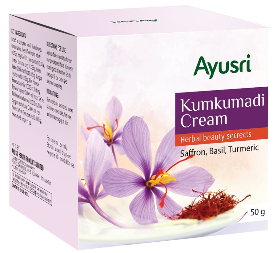 Крем Кумкумади (Kumkumadi Cream) Ayusri, 50 г