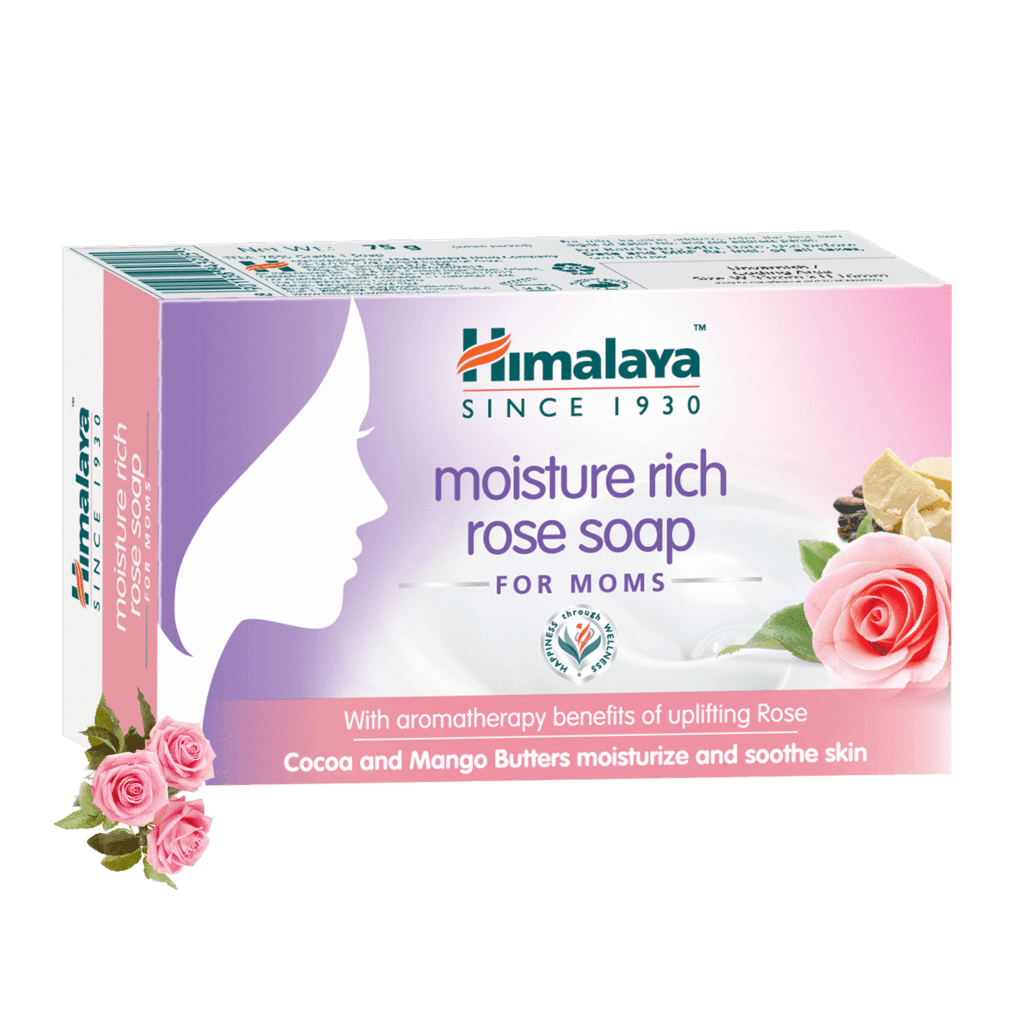 Увлажняющее розовое мыло (Moisture Rich Rose Soap) Himalaya Herbals, 75 г