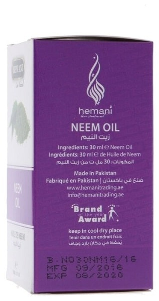Масло Нима (Neem Oil) Hemani, 30 мл