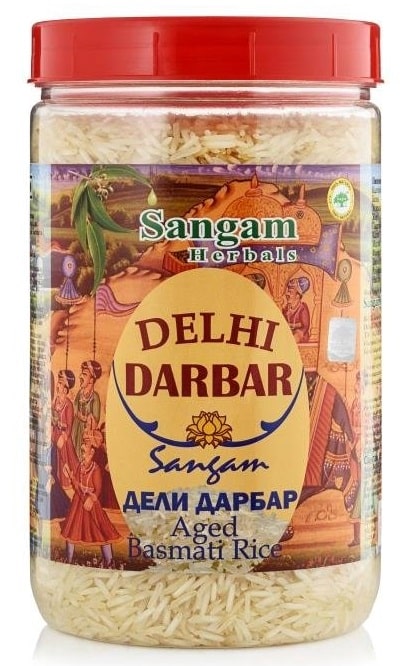 Рис Басмати Дели Дарбар выдержанный Sangam Herbals, 1 кг