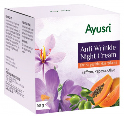 Ночной крем против морщин (Anti Wrinkle Night Cream) Ayusri, 50 г