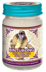 Бальзам согревающий с ядом кобры (White Balm with Cobra Venom) Binturong, 50 г