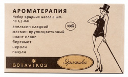 Набор эфирных масел 100% Эротика Botavikos, 6*1.5 мл