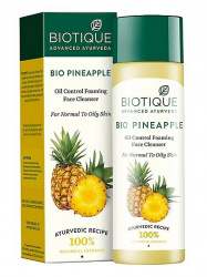Гель для умывания для нормальной и жирной кожи Ананас (Pineapple Oil Control Foaming Face Cleanser) Biotique, 120 мл