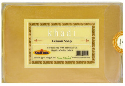 Банное мыло ручной работы Лимон Khadi, 125 г
