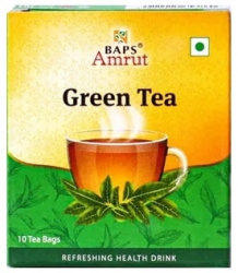 Зеленый чай (Green Tea) Baps Amrut, 10 пак