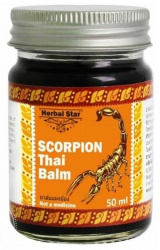 Бальзам с ядом Скорпиона (Scorpion Thai Balm) Herbal Star, 50 мл