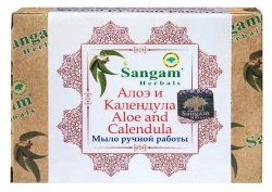 Мыло Алоэ и Календула Sangam Herbals, 100 г