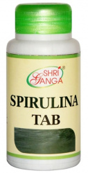 Спирулина (Spirulina) Shri Ganga, 60 таб