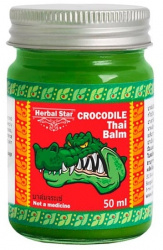 Крокодиловый бальзам (Crocodile Thai Balm) Herbal Star, 50 мл