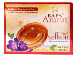 Мыло банное Шафран глицериновое (Saffron Glycerine Bathing Bar) Baps Amrut, 75 г