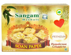 Индийская халва Соан Папди Премиум Sangam Herbals, 250 г