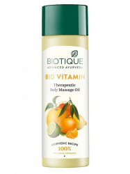 Терапевтическое массажное масло для тела Витамин (Vitamin Therapeutic Body Massage Oil) Biotique, 200 мл