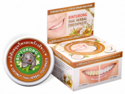 Зубная паста с Кокосовым маслом (Coconut Thai Herbal Toothpaste) Binturong, 33 г