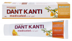 Зубная паста-гель Дент Канти Медикейтед (Medicated oral gel Dant Kanti) Patanjali, 100 г