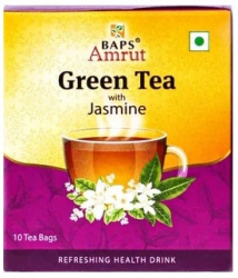 Зеленый чай с Жасмином (Green tea with Jasmine Flavour) Baps Amrut, 10 пак