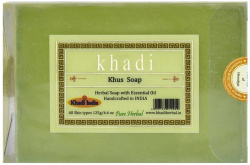 Банное мыло ручной работы Ветиверия Khadi, 125 г