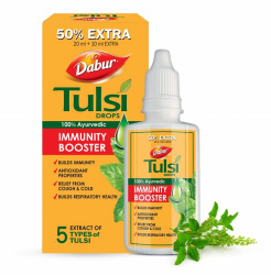 Капли Тулси Дабур для иммунитета (Tulsi drops) Dabur, 30 мл